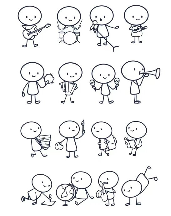 这简笔画让人看了就想画两笔