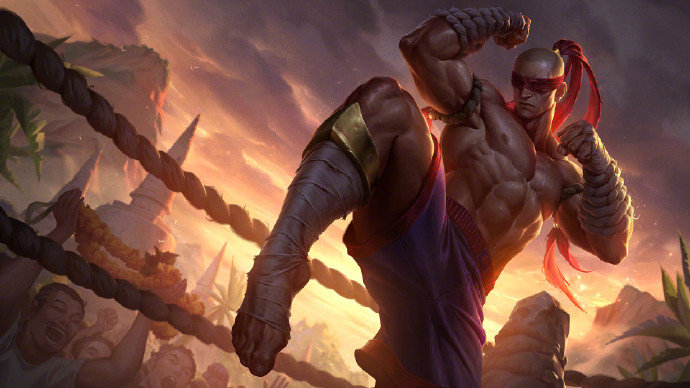 插画师herbie wang分享了至高之拳 李青的绘制过程以及方案