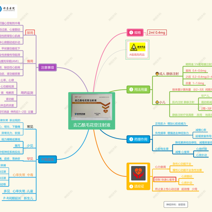 急救药品的思维导图制作