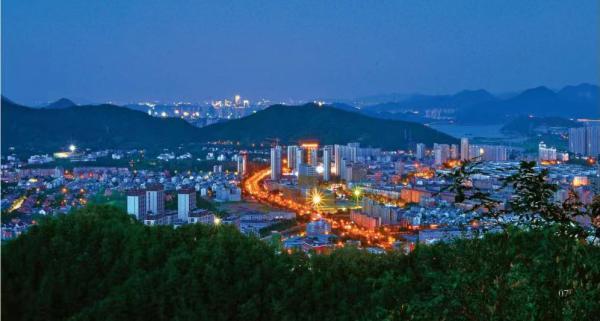 杭州临安区城市夜景。图片来源：临安区政府官网