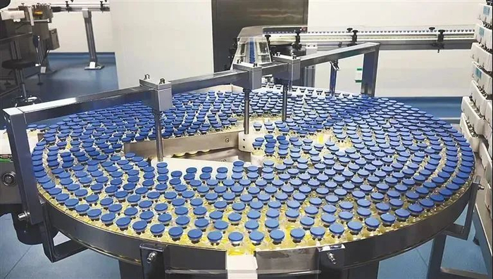 海南先声药业有限公司科赛拉生产线。记者 郭萃 摄