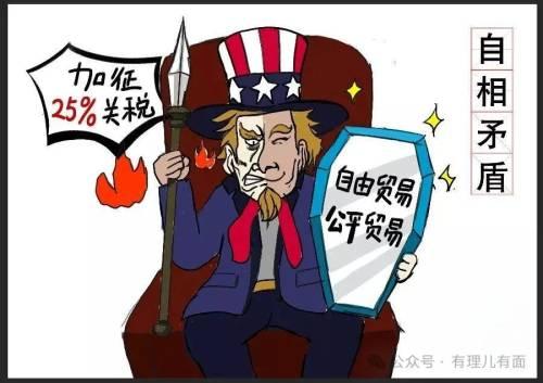 美国再演关税闹剧 目的诙谐