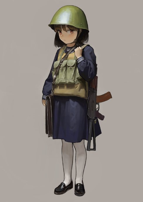 插画师 がろっぷい 的原创角色 - 武装少女 (twitter:garoppui)