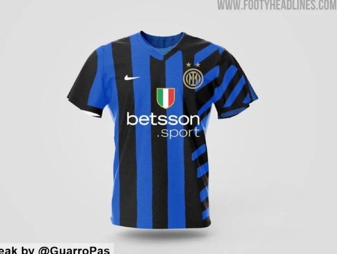 国米新主场球衣谍照:金色队徽抢镜,向意甲20冠致敬