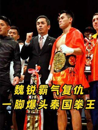 妖刀魏锐时隔8年霸气复仇!一脚爆头泰国拳王,将其打的大口吐血 ko