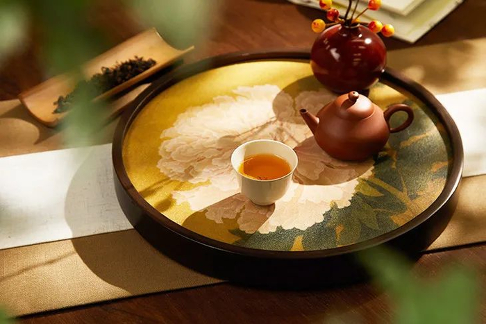 非遗手艺打造的干泡茶承,用它喝茶更雅致