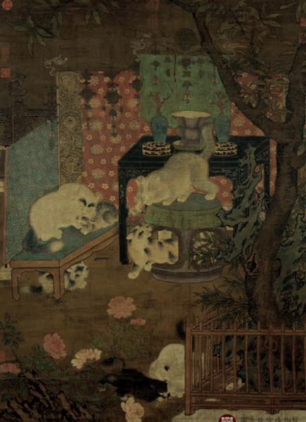 图4 （南宋）佚名：宋人戏猫图