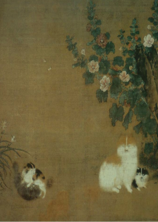 图2 （南宋）毛益：蜀葵游猫图