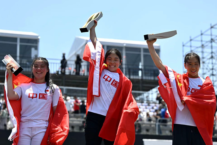 奥运会资格系列赛|中国选手包揽女子自由式小轮车,巴