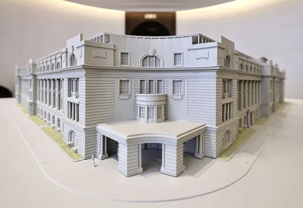 老市府大楼模型。新民晚报记者 王凯 摄