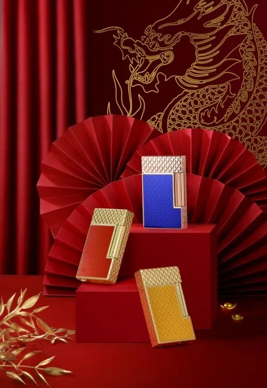 为钟情低调奢华臻品的鉴赏家打造祥龙系列国风色彩款打火机,用璀璨