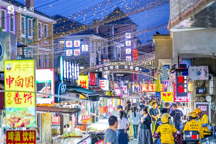 图说丨特色街区点亮宿迁"夜经济"