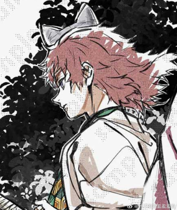 鬼灭之刃第四季 义勇锖兔新插图 白月光锖兔啊