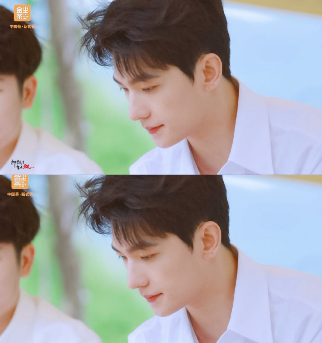 一抹清新的绿色和白嫩嫩的手~ 杨洋