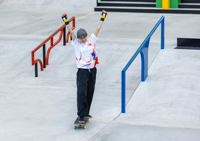 兰俊宜在奥运资格赛的比赛中。