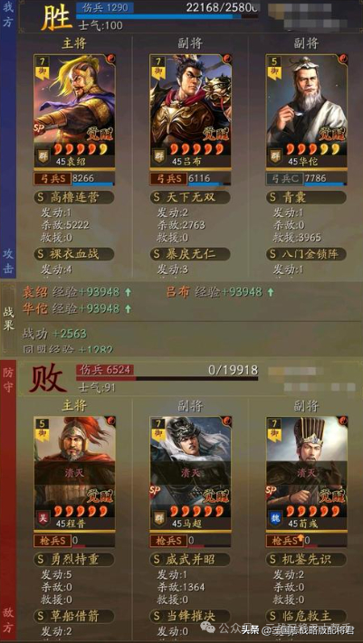原版配置:(主将)sp袁绍,战法搭配:当锋摧决 裸衣血战兵书选择——不勇