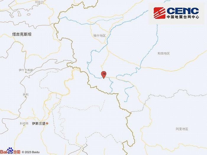 新疆喀什地区叶城县发生46级地震,震源深度10千米