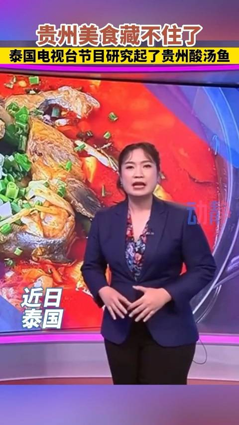 传统酸汤鱼在泰国电视台播出