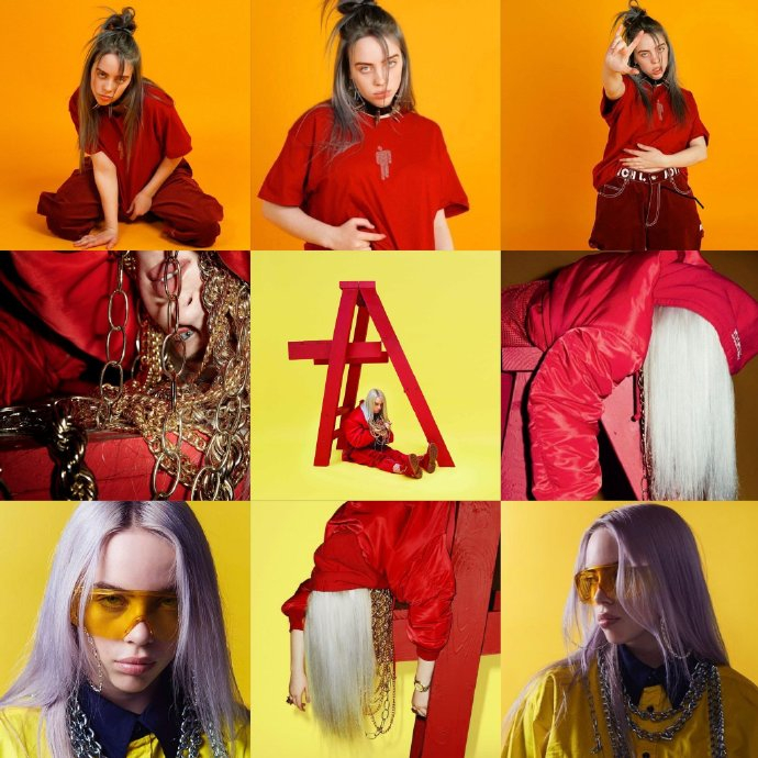 碧梨billie eilish四张专辑/ep设计美学,你最爱哪一张?