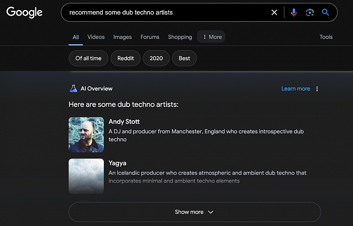 图：想用上Google的AI搜索需要一点小花招