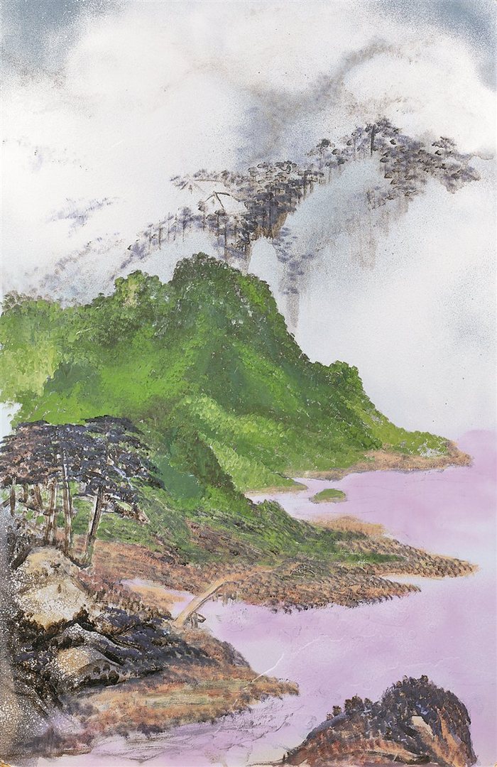 何香凝美术馆展出"漆墨山水"