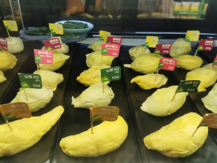 不同品种的榴莲果肉，你最爱吃哪种？图库版权图片，转载使用可能引发版权纠纷