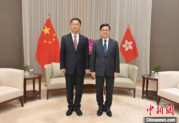 香港特首李家超与广西壮族自治区党委书记刘宁会面