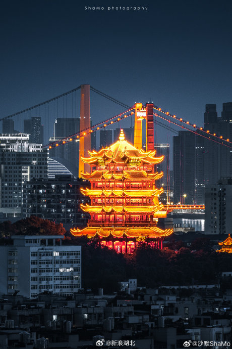 古今对望:黄鹤楼与两座桥