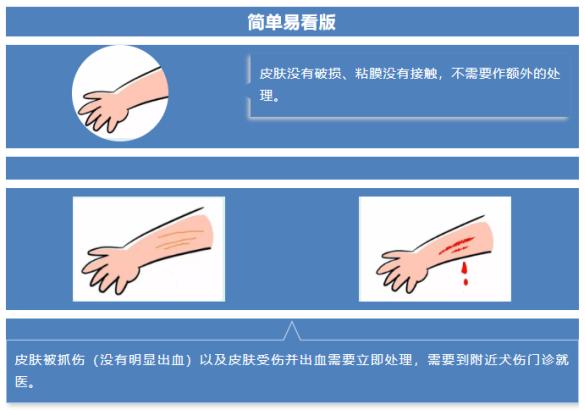 也判定为Ⅱ级暴露，这种情况就需要清洗伤口15分钟以上，并尽快注射疫苗。