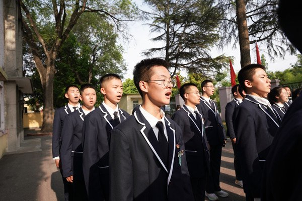 鼓楼团区委副书记刘光旭,鼓楼区教育局团工委书记赵榛,徐州树德中学党