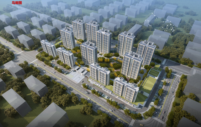 北仑春晓配售型保障房项目鸟瞰效果图
