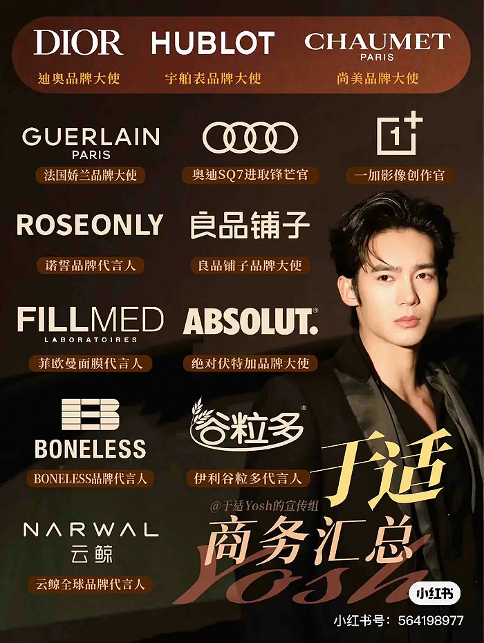 张若昀,于适新增代言领跑,品牌提前"买股"效果几何?