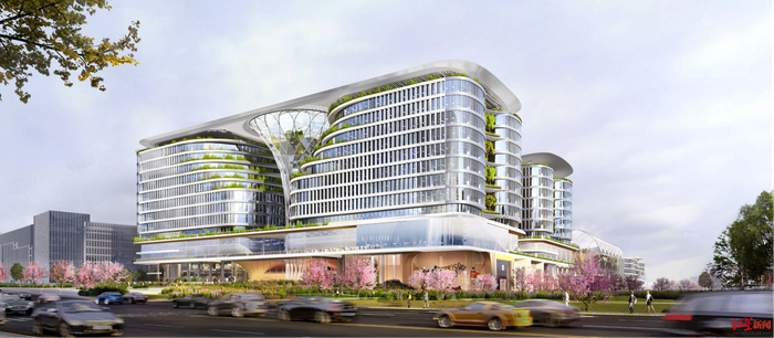 成都白鹭湾科技生态园这一地标封顶|成都|建筑_新浪新闻