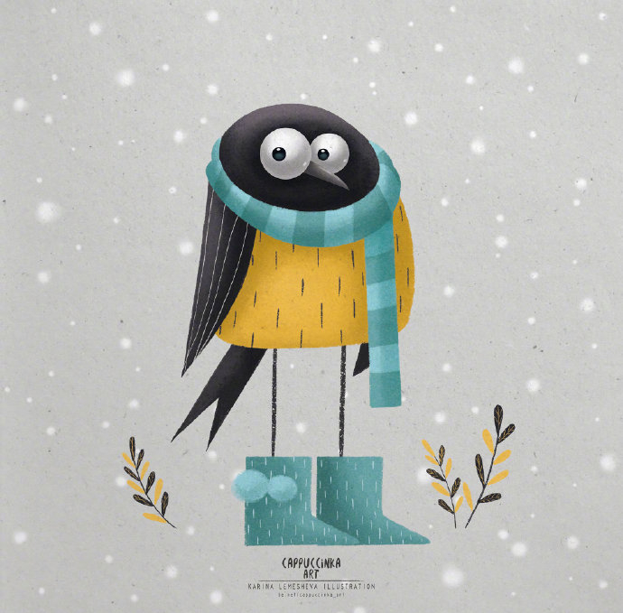 插画师 karina lemesheva 绘画作品 | www.behance.