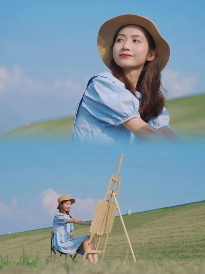 充满生命力的绿色配上碧蓝如洗的天空非常出片。林蔚坚/摄