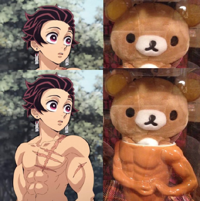 看完第四季第3集炭治郎的肌肉be like