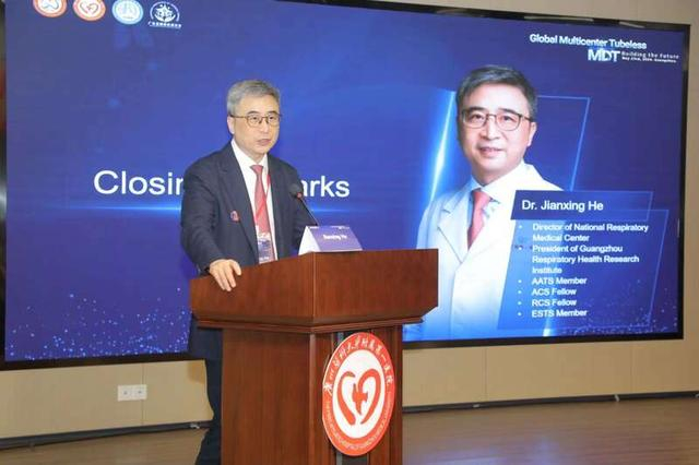 何建行教授发言。主办方供图