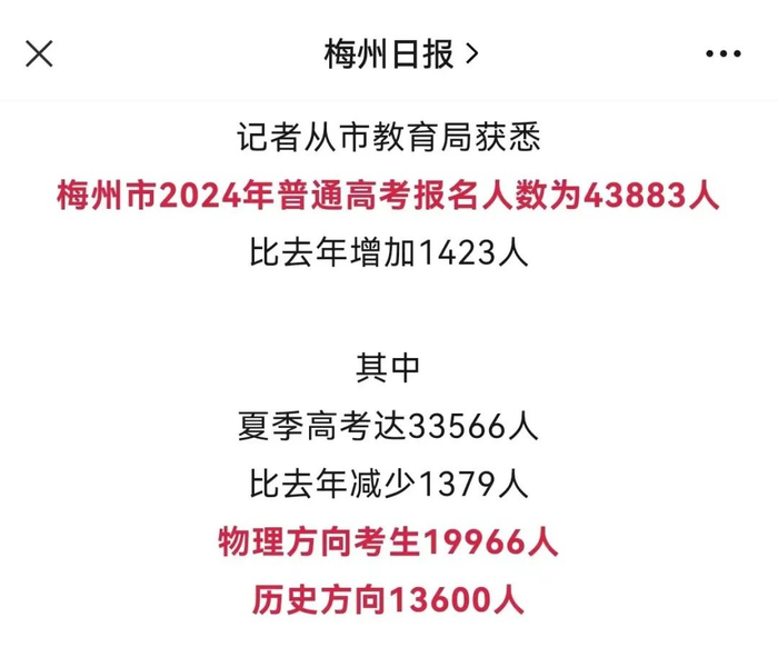 广东11地公布2024高考人数,每年3万人弃考?