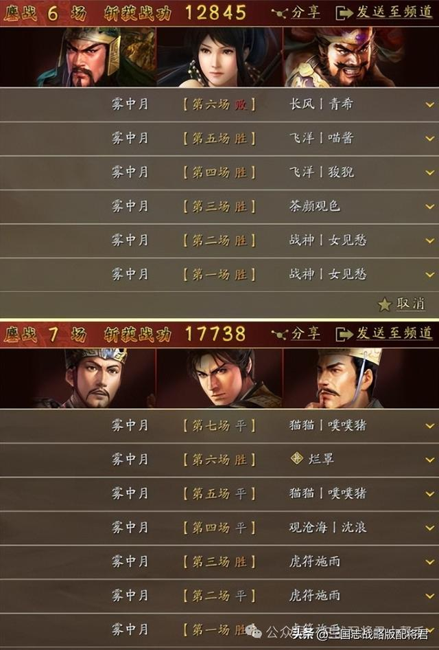 三国志战略版超一线t0魏法骑,把把1.7w战功!