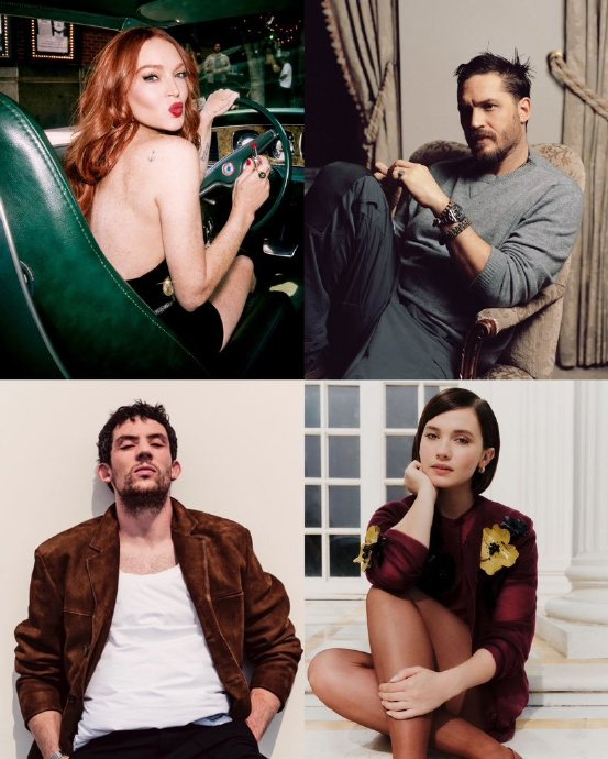 据传,林赛·罗韩lindsay lohan,汤姆·哈迪tom hardy,乔什·奥康纳