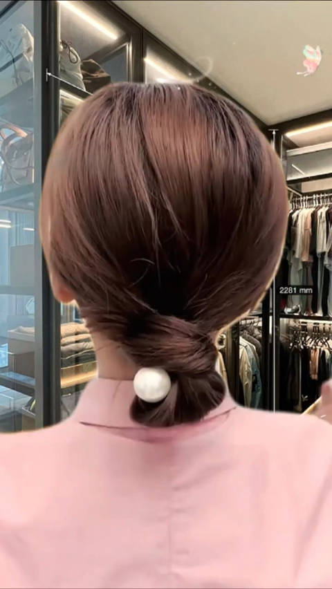 简单好看丸子头