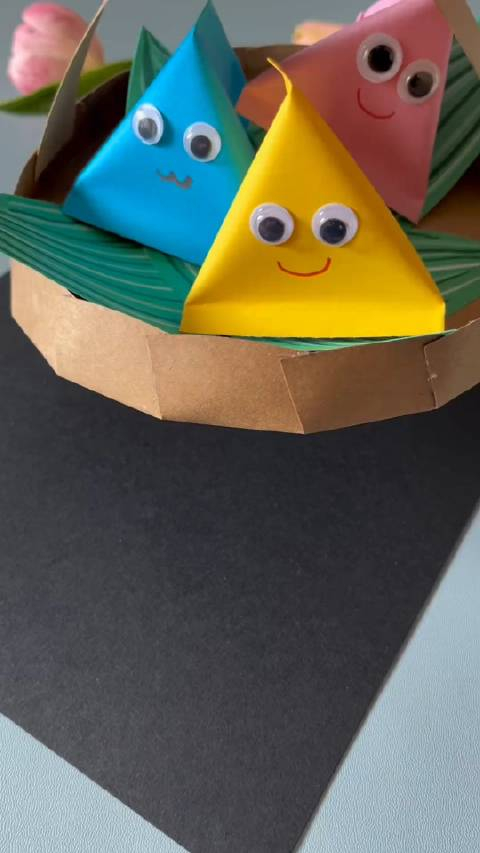 幼儿园小朋友可以做出的端午节立体手工,简单好看