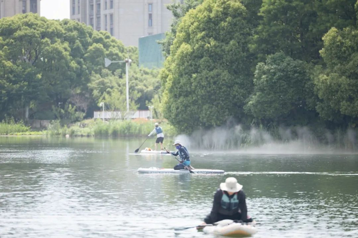 来公园玩转桨板|多巴胺|公园|水上运动_新浪新闻