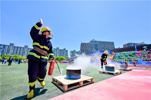 超硬核!张江镇这场微型消防站比武竞赛"火力全开"