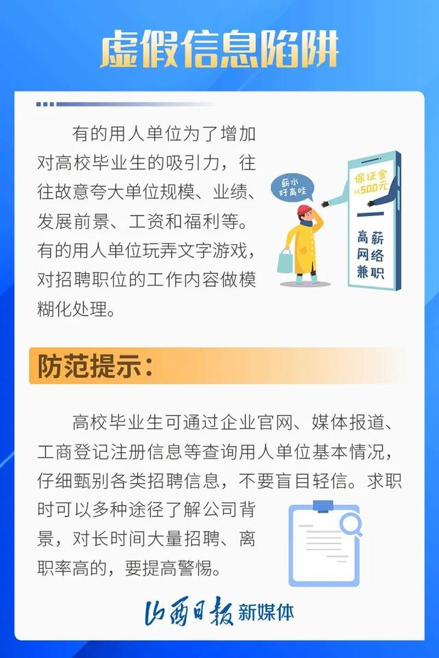 海报丨@ 毕业生!警惕求职过程中常见的10个陷阱