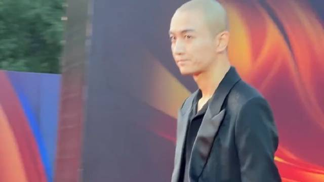 陈晓光头走红毯与主持人撞造型唐国强为其颁发年度男主角荣誉67