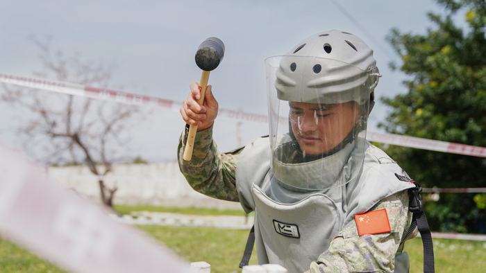 "这就是我们作为中国维和军人的使命和担当"|张健|扫雷|陈汉_新浪新闻