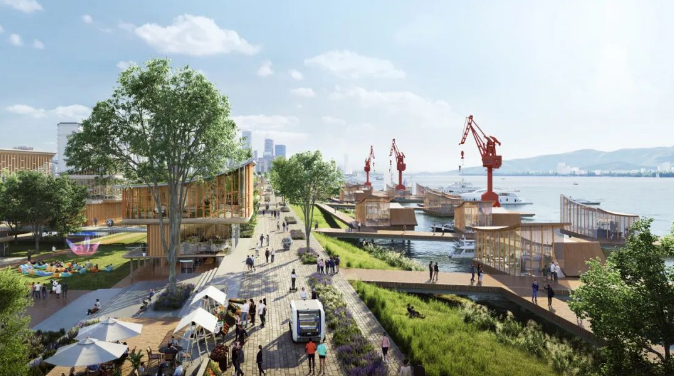 有房丨台州椒江南岸城市设计 竞赛一等奖概念方案曝光|台州市|浙江省|海门市|构型|鸟瞰图_新浪新闻