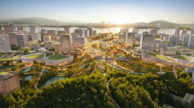 有房丨台州椒江南岸城市设计 竞赛一等奖概念方案曝光|台州市|浙江省|海门市|构型|鸟瞰图_新浪新闻