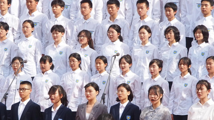 歌声悠扬犹如鲜花开放,山师附中"五月的鲜花"合唱比赛欢乐举行